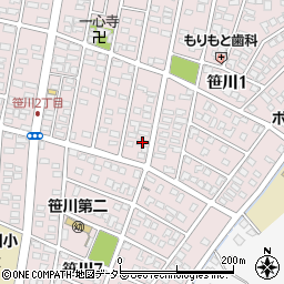 三重県四日市市笹川1丁目234周辺の地図