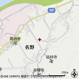静岡県伊豆市佐野周辺の地図