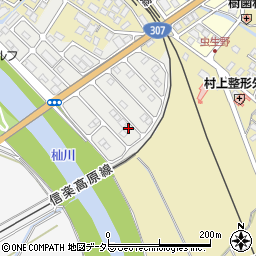 滋賀県甲賀市水口町虫生野虹の町64周辺の地図
