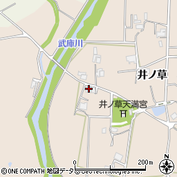 兵庫県三田市井ノ草145周辺の地図