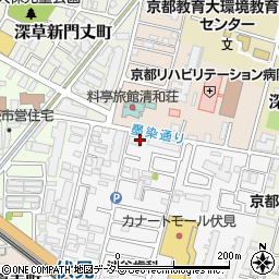 京都府京都市伏見区深草柴田屋敷町6周辺の地図