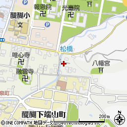 京都府京都市伏見区醍醐上端山町56周辺の地図