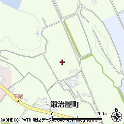 兵庫県加西市鍛治屋町周辺の地図