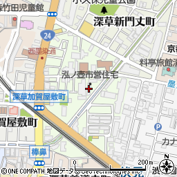 京都市泓ノ壷市営住宅周辺の地図