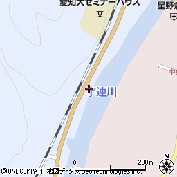 愛知県新城市富栄川端周辺の地図