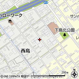 静岡県静岡市駿河区西島195周辺の地図