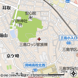 愛知県岡崎市明大寺町伝馬周辺の地図
