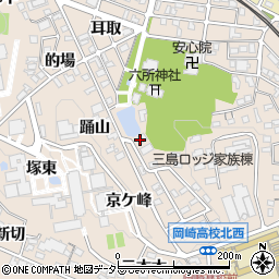 愛知県岡崎市明大寺町（宮ノ圦）周辺の地図