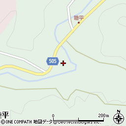 愛知県新城市睦平周辺の地図