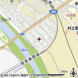 滋賀県甲賀市水口町虫生野虹の町72周辺の地図