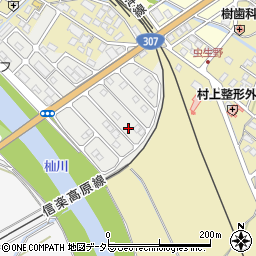 滋賀県甲賀市水口町虫生野虹の町47周辺の地図