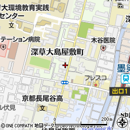 京都表具サービス周辺の地図