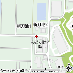 愛知県知多市新刀池周辺の地図