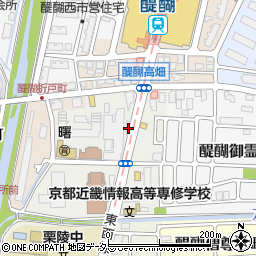 京都府京都市伏見区醍醐大構町10-4周辺の地図