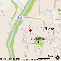 兵庫県三田市井ノ草964周辺の地図