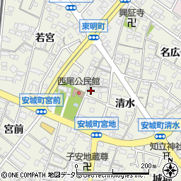 愛知県安城市安城町宮地25周辺の地図