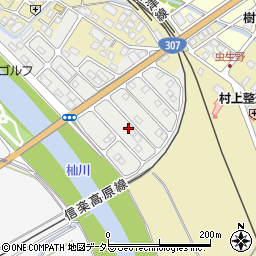 滋賀県甲賀市水口町虫生野虹の町61周辺の地図