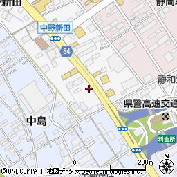 かつや静岡インター店周辺の地図