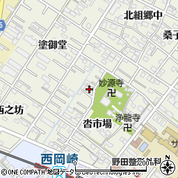 愛知県岡崎市大和町沓市場77-6周辺の地図