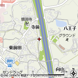 愛知県岡崎市洞町寺前5周辺の地図