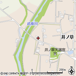 兵庫県三田市井ノ草98周辺の地図