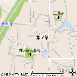 兵庫県三田市井ノ草80周辺の地図