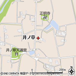 兵庫県三田市井ノ草385周辺の地図