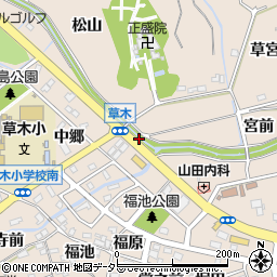 愛知県知多郡阿久比町草木鞠古周辺の地図
