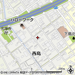 静岡県静岡市駿河区西島203周辺の地図