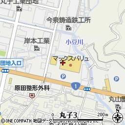 鐘庵 静岡丸子店周辺の地図