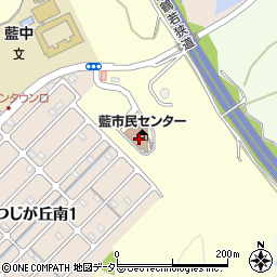 三田市藍市民センター周辺の地図