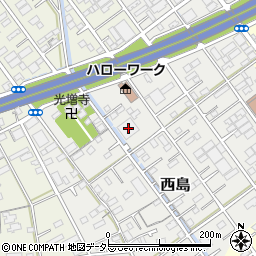 静岡県静岡市駿河区西島238周辺の地図