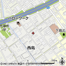 静岡県静岡市駿河区西島203-1周辺の地図