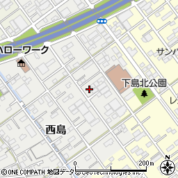 静岡県静岡市駿河区西島141-17周辺の地図