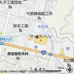 ウエルシア薬局　静岡丸子店周辺の地図