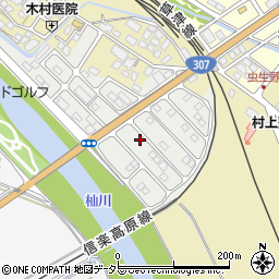 滋賀県甲賀市水口町虫生野虹の町58周辺の地図