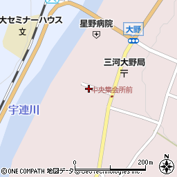 愛知県新城市大野久羅下30-1周辺の地図