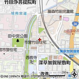 くるっとパーク竹田醍醐田町駐車場周辺の地図