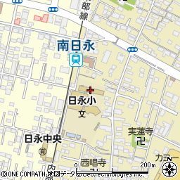 四日市市立日永小学校周辺の地図