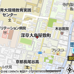 京都府京都市伏見区深草大島屋敷町23周辺の地図