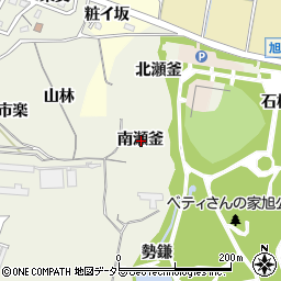 愛知県知多市金沢南瀬釜周辺の地図