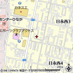 三重県四日市市日永西3丁目26周辺の地図