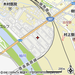 滋賀県甲賀市水口町虫生野虹の町51周辺の地図