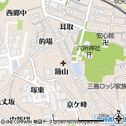 愛知県岡崎市明大寺町踊山10周辺の地図