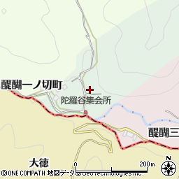 京都府京都市伏見区醍醐二ノ切町周辺の地図