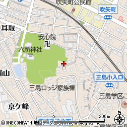 愛知県岡崎市明大寺町馬場東56周辺の地図
