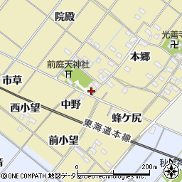 愛知県岡崎市新堀町中野15周辺の地図