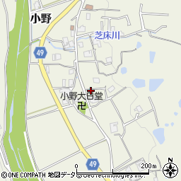 兵庫県三田市小野228周辺の地図