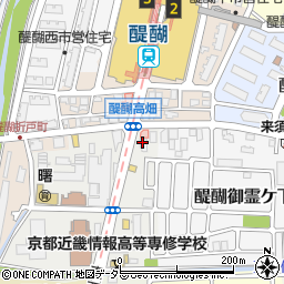 社会福祉法人京都福祉サービス協会 醍醐事務所周辺の地図