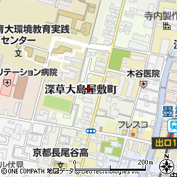 京都府京都市伏見区深草大島屋敷町21周辺の地図